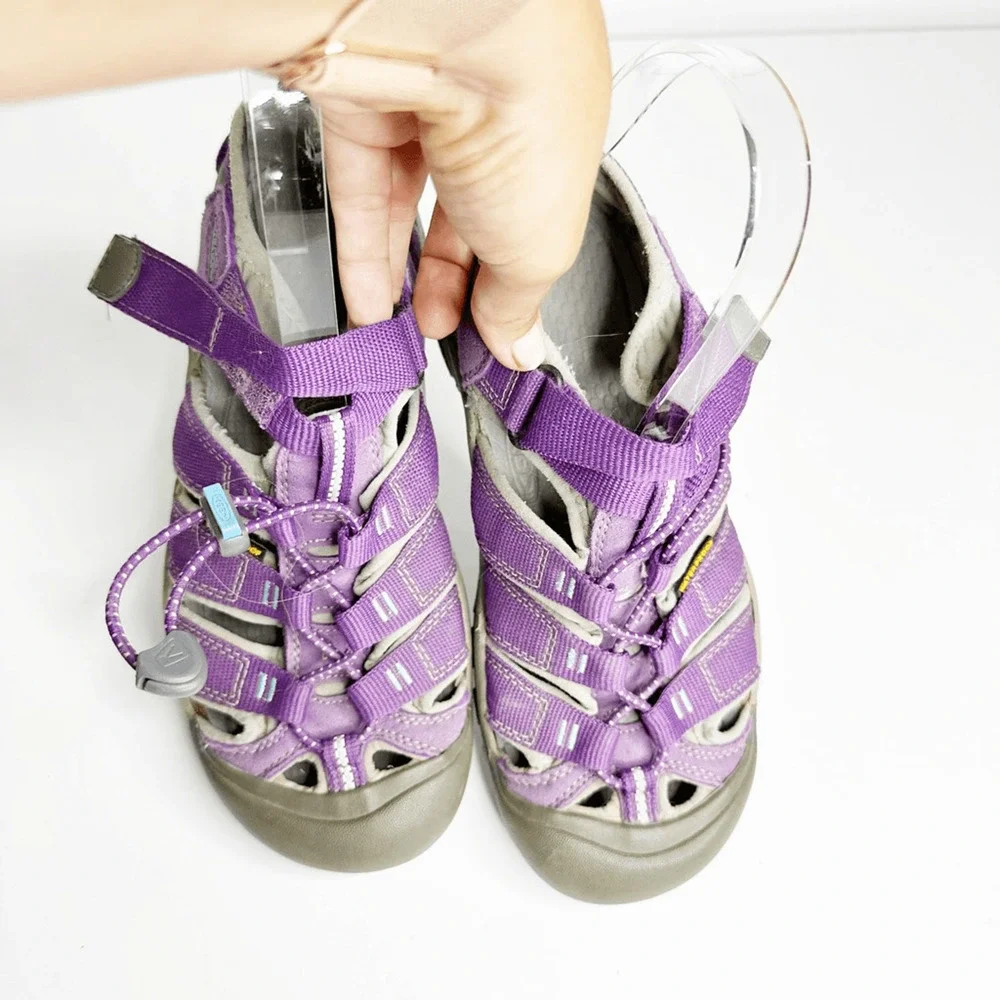 Keen Kids Water Shoes Purple and Gray Closed-Toe Sandals